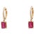 Early 21st Century 1.39 Cts Natural ruby earring in 18k gold For Sale - Image 5 of 18