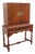 Chippendale Early 1920s Tall China Cabinet Cupboard With Brass Accent 6453 For Sale