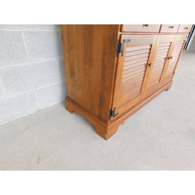 Ethan Allen Heirloom Nutmeg Credenza Buffet 10-6017 For Sale - Image 14 of 18