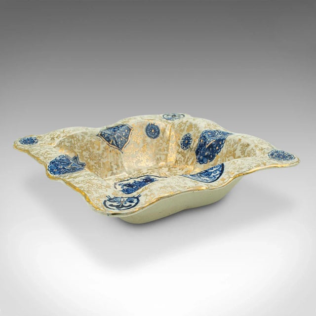 Ceramic 1920s Antique Decorative Serving Set, English, Ceramic, Cake Stand, Bon Bon Dish For Sale - Image 7 of 13