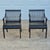 1990s Thonet Style Black Lacquered Sculptural Wood Slatted Arm Chairs, a Pair For Sale - Image 18 of 18