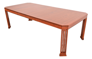 Stickley Mission Arts & Crafts Cherry Wood Extension Dining Table, Newly Refinished