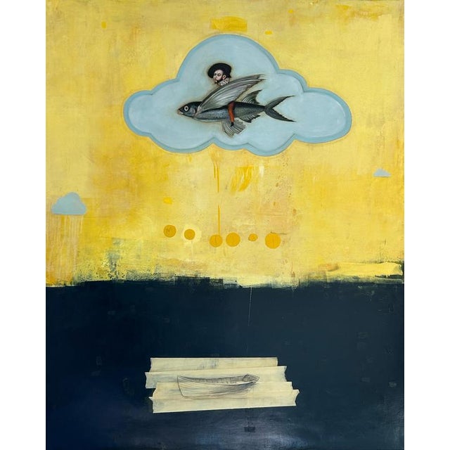 Early 21st Century Michele Mikesell, Ibn Battuta, Oil on Canvas, 2022 For Sale - Image 5 of 5