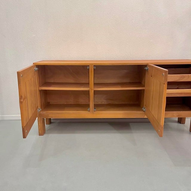 Sideboard in Elm from Maison Regain, France, 1970 For Sale - Image 10 of 16