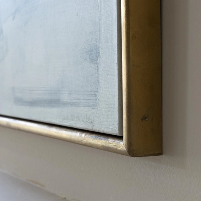 2018 “Contact” Large Black, White and Gray Acrylic on Canvas by Sandy Walker For Sale - Image 6 of 8