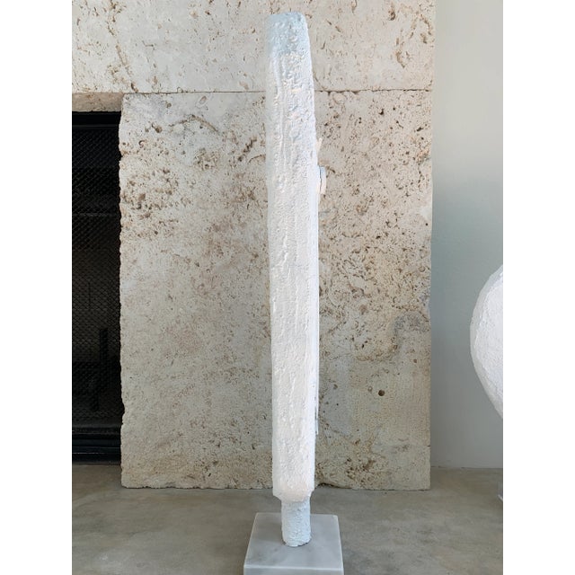 Contemporary Minimalist Modern White Head Sculpture For Sale - Image 4 of 7