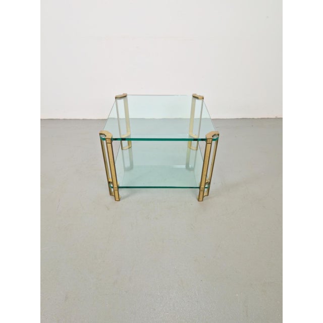 Peter Ghyczy T24 Coffee Table in Brass with Double Glass Tops by Peter Ghyczy, 1970s For Sale - Image 4 of 10