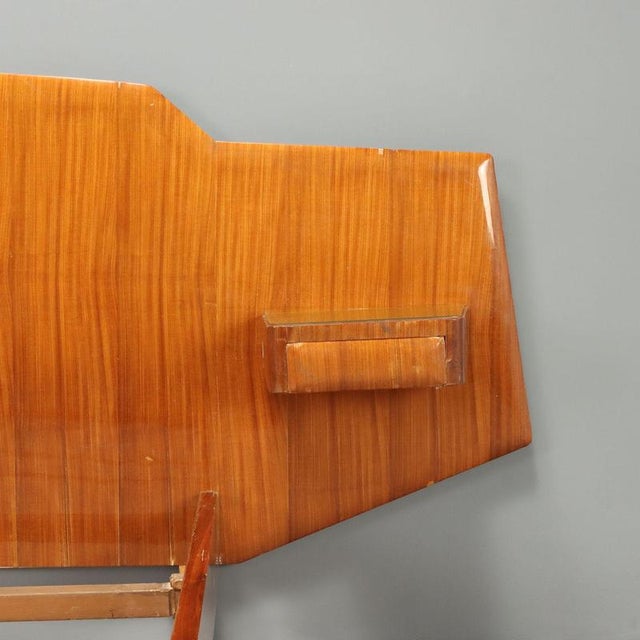 Vintage Double Bed in Mahogany with Bedside Tables, 1950s For Sale - Image 4 of 11