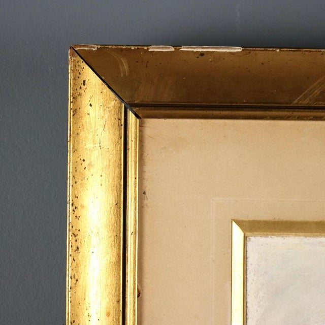 Cream Pompeo Mariani, Mixed Media on Paper, Framed For Sale - Image 8 of 11
