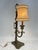 Bronze & Fabric Lamp, 1940s For Sale - Image 3 of 16