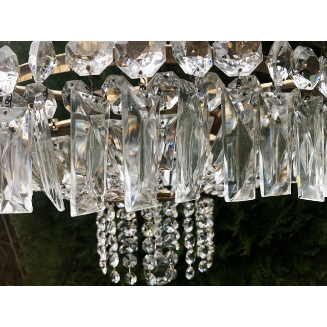 Cut Crystal Chandelier, 1970s For Sale - Image 16 of 18