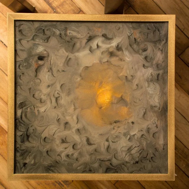 2010s Hand Painted Lacquered Salon Side Tables, Contemporary - A Pair For Sale - Image 5 of 9