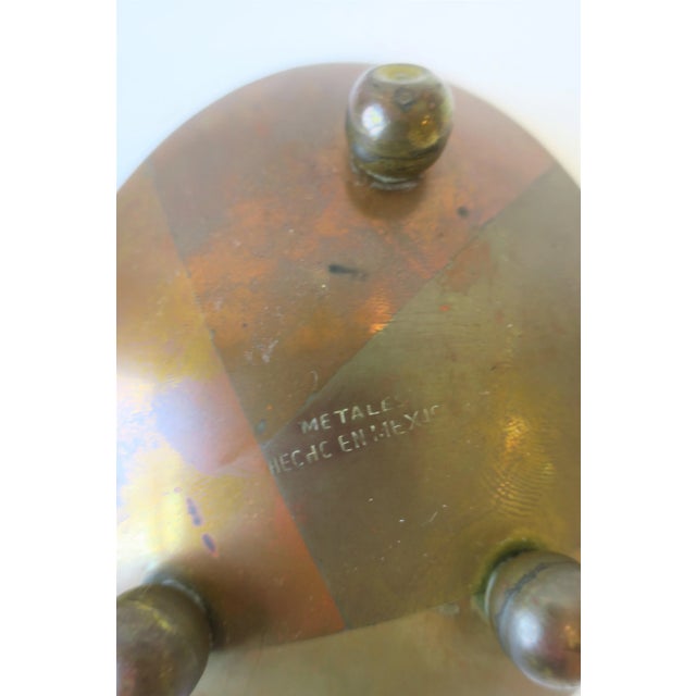 Mexican Modern Brass Copper Metals Dish For Sale - Image 9 of 10