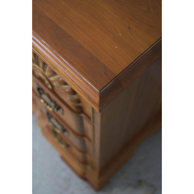 Brown Cherry Georgian Style Block Front Chest For Sale - Image 8 of 18