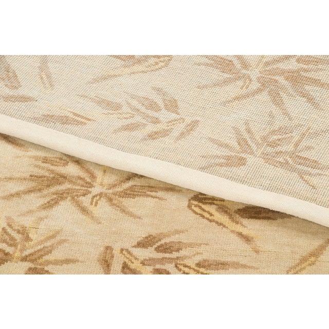 Beige Contemporary Chinese Deco Style Beige Wool Rug by Rug & Kilim, India For Sale - Image 8 of 9
