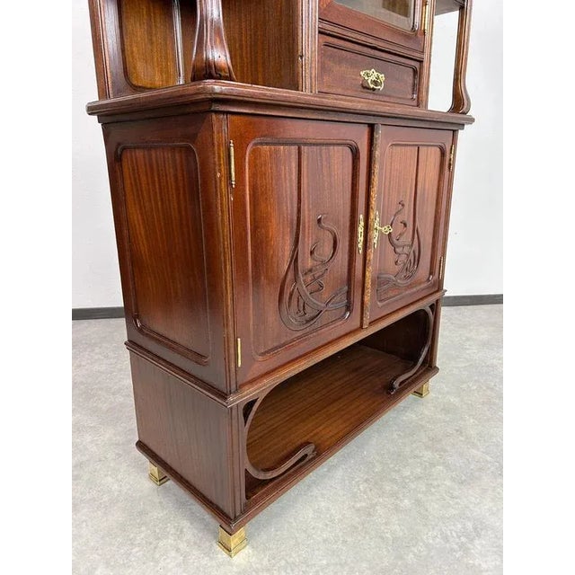 Art Nouveau Bookcase, 1890s For Sale - Image 9 of 17