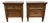 Vintage Dixie Furniture Mid Century Traditional Neoclassical Nightstands - Pair For Sale