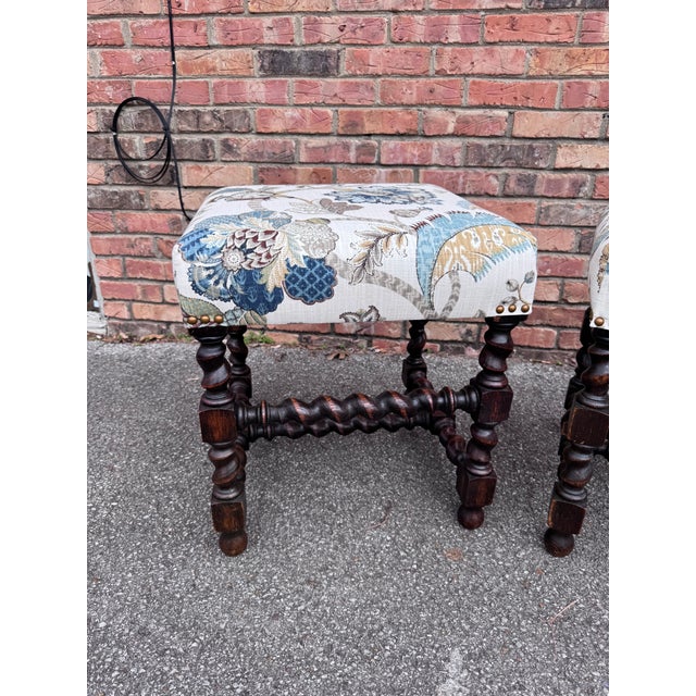 Newly Upholstered English Benches For Sale - Image 4 of 7