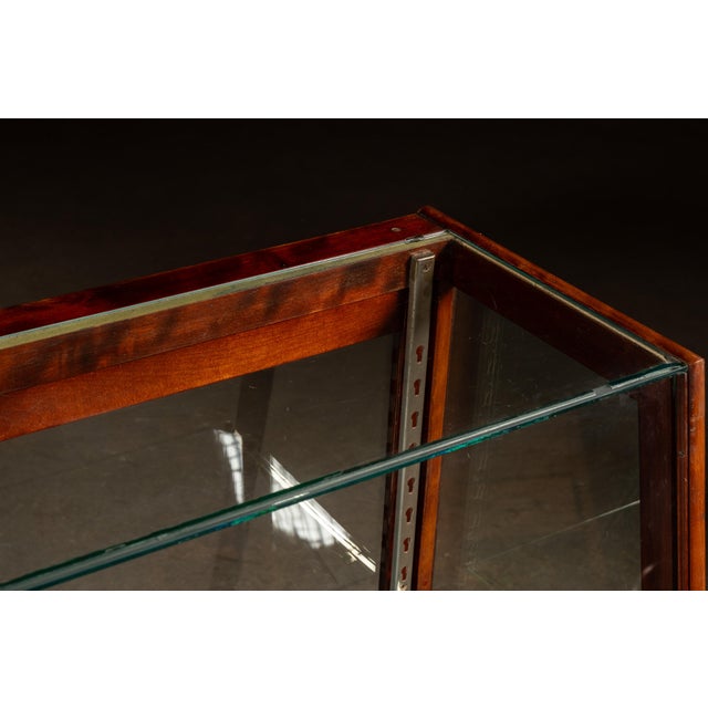 Circa 1920 W.B. McLean Mahogany and Glass Commercial Display Showcase For Sale - Image 13 of 13