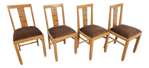 Arts and Crafts Dining Chairs, 1930s, Set of 4