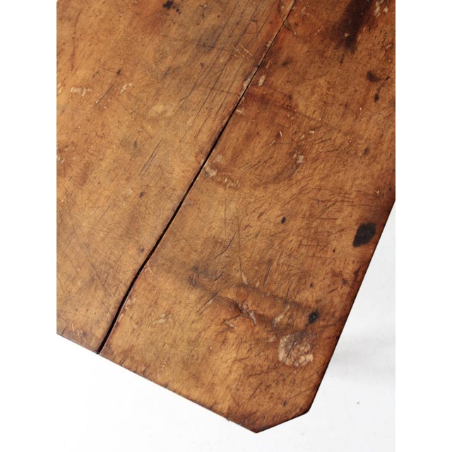 Antique Primitive Table With Drawer For Sale - Image 13 of 17