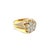 Gold 14k Yellow Gold Diamond Studded Gypsy Band Ring, Size 8.5 For Sale - Image 8 of 10