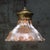 Vintage brass and glass pendant by holophane, uk brass gallary with clear pressed glass shade e27 / e26 this piece has an...