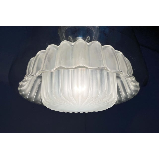 Mid-Century Modern German Space Age Pendant Lamp in Chrome and Glass from Peill & Putzler, 1960s For Sale - Image 6 of 18