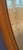Vintage Large Oval Wood Frame Beveled Vertical Mirror Ornate 48" For Sale - Image 4 of 12