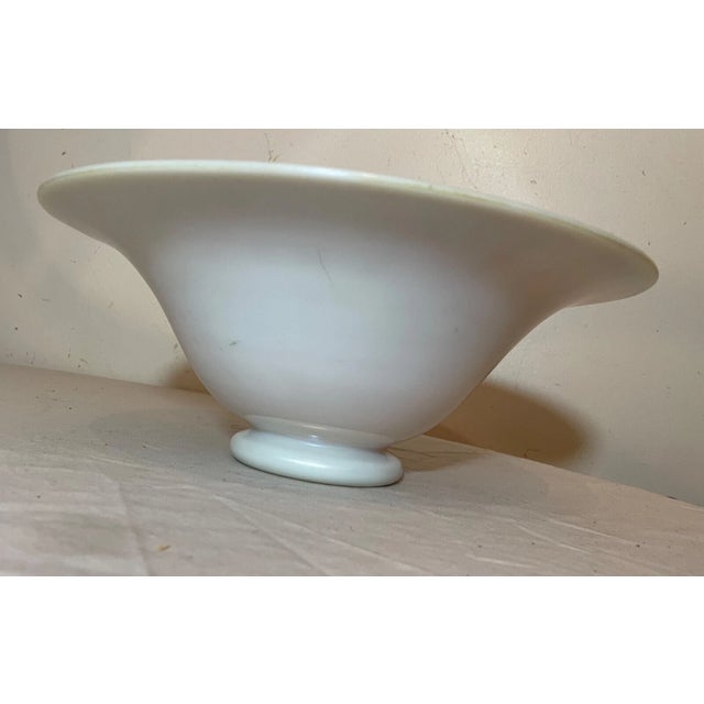 Yellow Large Hand Blown Steuben Aurene Lustre Ware Iridescent Calcite Glass Bowl 12 Inch For Sale - Image 8 of 12