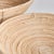 This oversized low bowl cane rattan set of two are stacked, not woven creating a more substantial basket. With a light and...