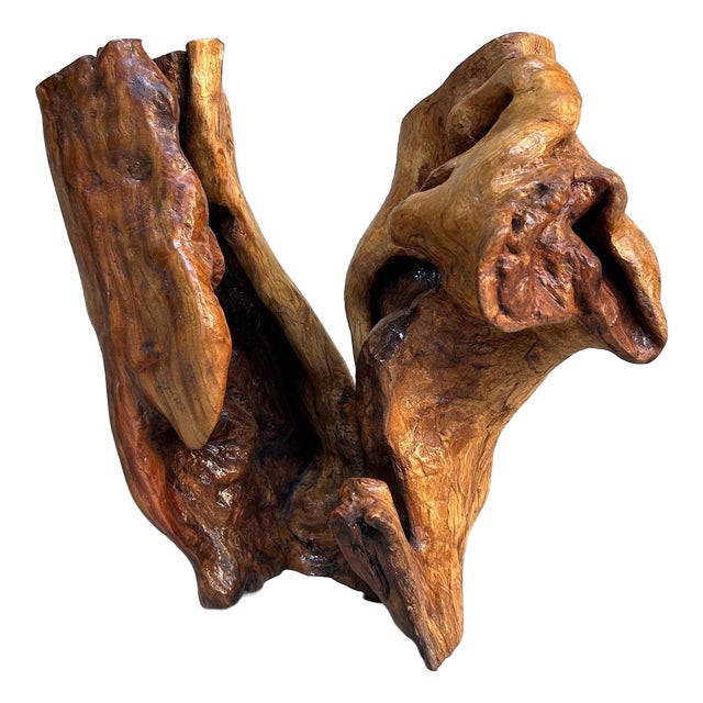 Japanese Tsuge Burl Wood Sculpture, 1920s For Sale