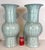 2020s Currey & Company Modern Robins Egg Blue Roku Glaze Porcelain Vases Pair For Sale - Image 5 of 5