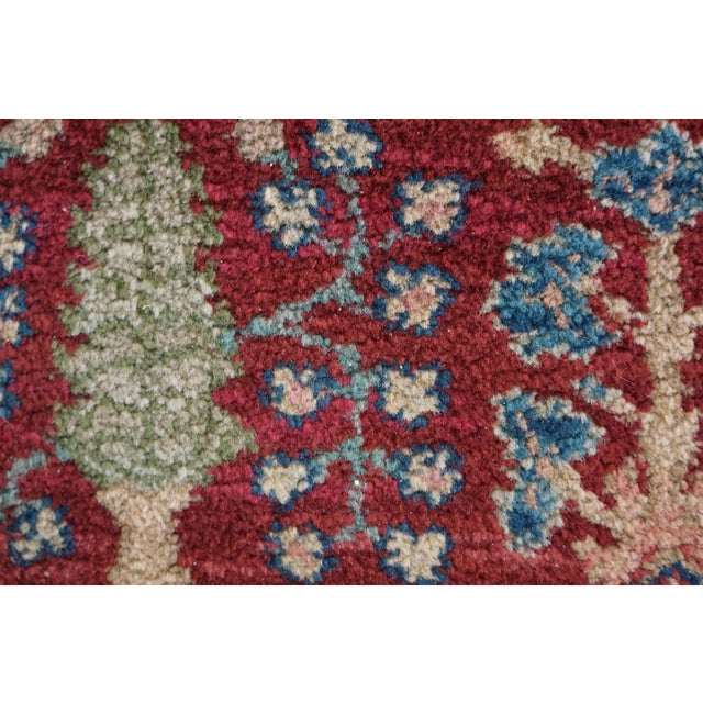 Red Vintage Karastan 900-901 Tea Wash Samovar 100% Wool Geometric Area Rug 4' X 6' For Sale - Image 8 of 14