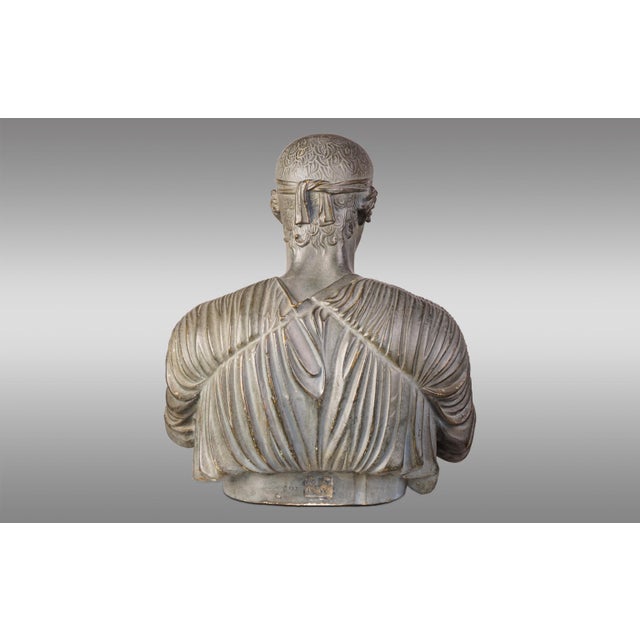 Ancient bust of Heniokhos (Charioteer) of which the full-length bronze sculpture is preserved in the Archaeological Museum...