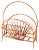 Bamboo and Rattan Magazine Rack by Franco Albini, 1960s For Sale