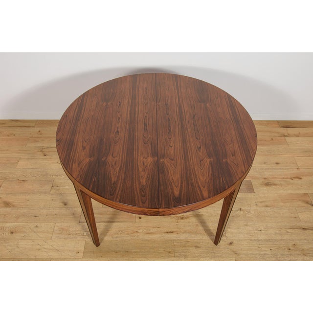 Severin Hansen Mid-Century Modern Extendable Dining Table in Rosewood by Severin Hansen for Haslev Møbelsnedkeri, Denmark, 1960s For Sale - Image 4 of 18