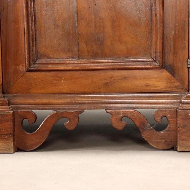 Wood Antique Walnut Display Bookcase, Late 19th Century For Sale - Image 7 of 10