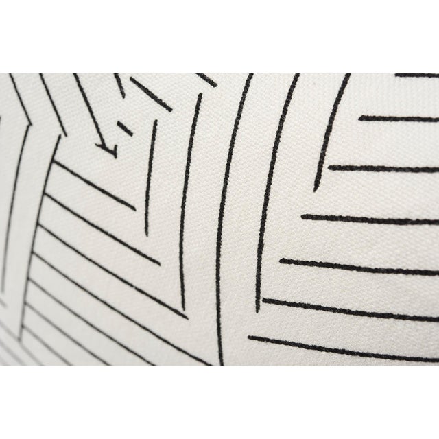Contemporary Schumacher Pillow in Deconstructed Stripe Double-Sided Print For Sale - Image 3 of 8