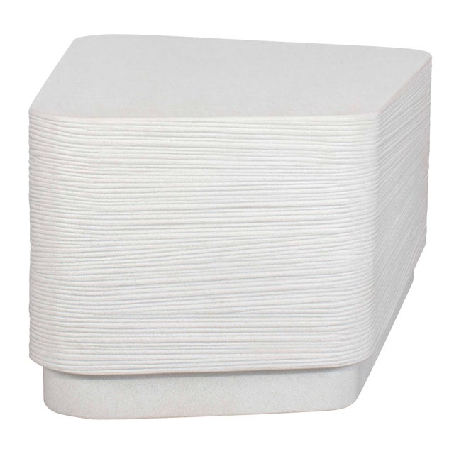 White Saltwater White Concrete Coffee Table For Sale - Image 8 of 11