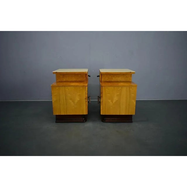 Bedside Tables by Jindrich Halabala, Czechoslovakia, 1940s, Set of 2 For Sale - Image 15 of 18