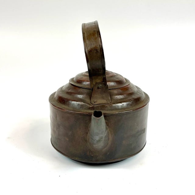Mid 19th Century 19th Century Chinese Copper Teapot For Sale - Image 5 of 8