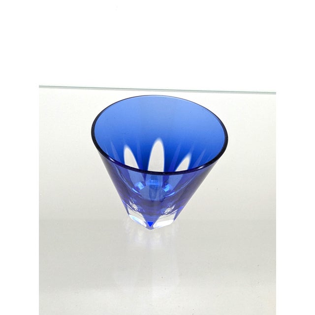 Mid-Century Modern Crystal Cocktail Glasses by Herbert Kny for VEB Glaswerke Schmiedefeld Gdr, 1960s, Set of 6 For Sale - Image 3 of 8