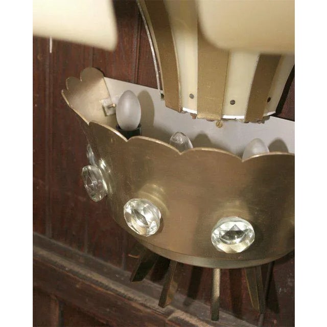 1950s Vintage French Lucite and Metal Sconces- a Pair For Sale - Image 10 of 11