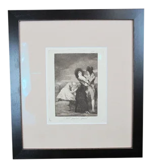 Francisco Goya Framed "Tal Para Qual" - Two of a Kind Etching Plate 5