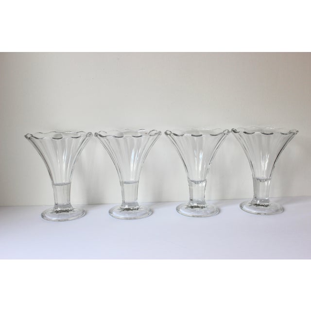 1960s Vintage Covetro Italy Sundae Glasses Italian Parfait Dessert Dishes- Set of 4 For Sale - Image 4 of 9