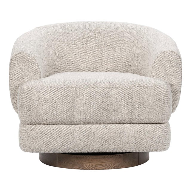 Sydney Upholstered Swivel Chair For Sale