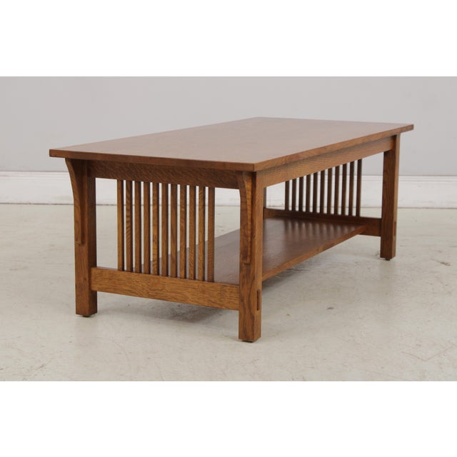 Arts & Crafts Stickley Mission Oak Arts & Crafts Coffee Table For Sale - Image 3 of 14