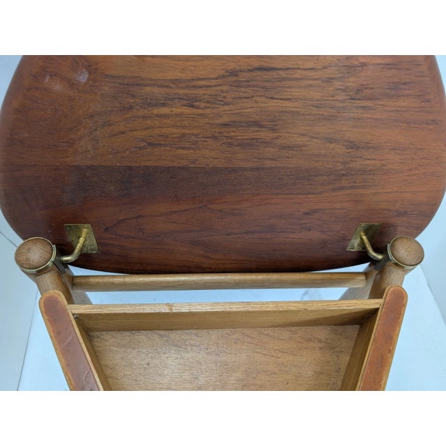 1950s Authentic Hans Wegner Valet Chair Jh540 Johannes Hansen Teak/Oak Stamped - MCM For Sale - Image 12 of 18