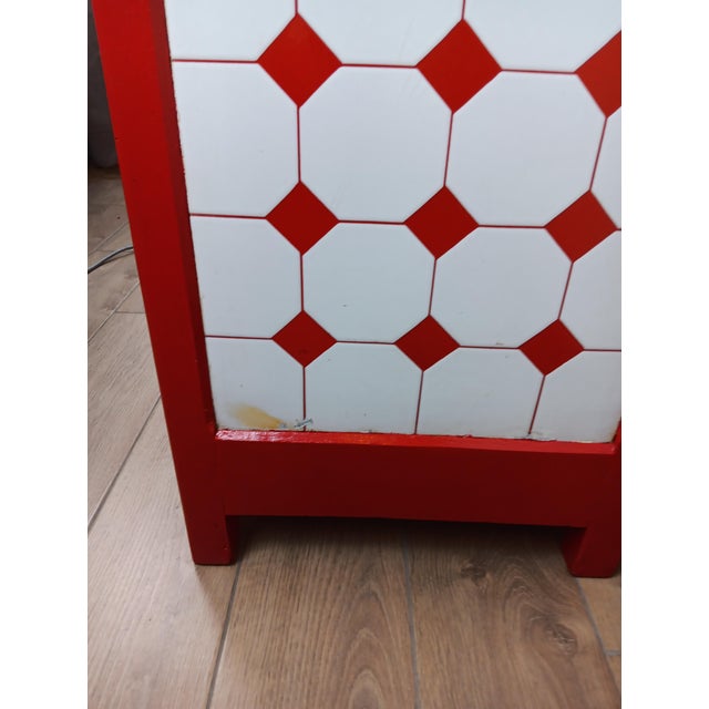 Parisian-Style Enameled Sheet Metal Sideboard, 1930s For Sale - Image 11 of 18